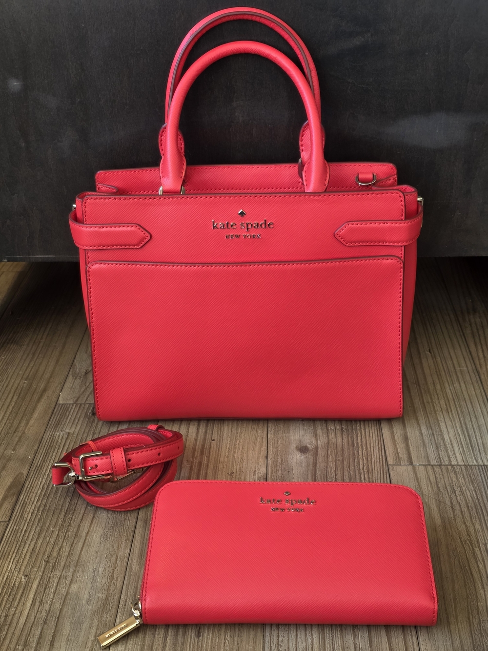 Kate Spade Staci Saffiano Leather matching set
